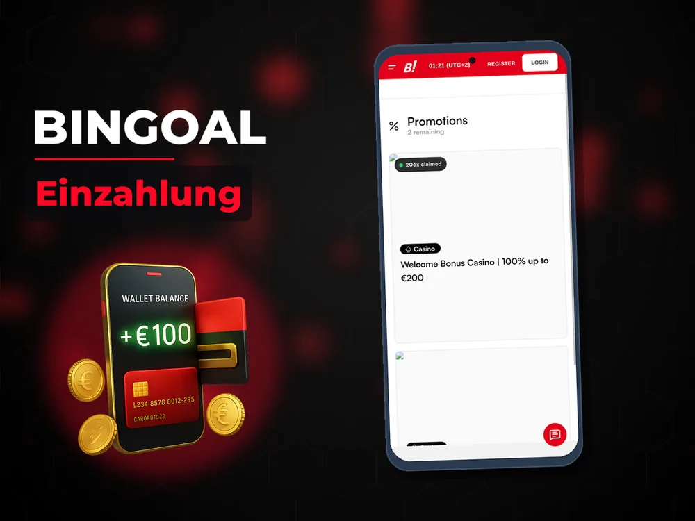 bingoal - Einzahlung