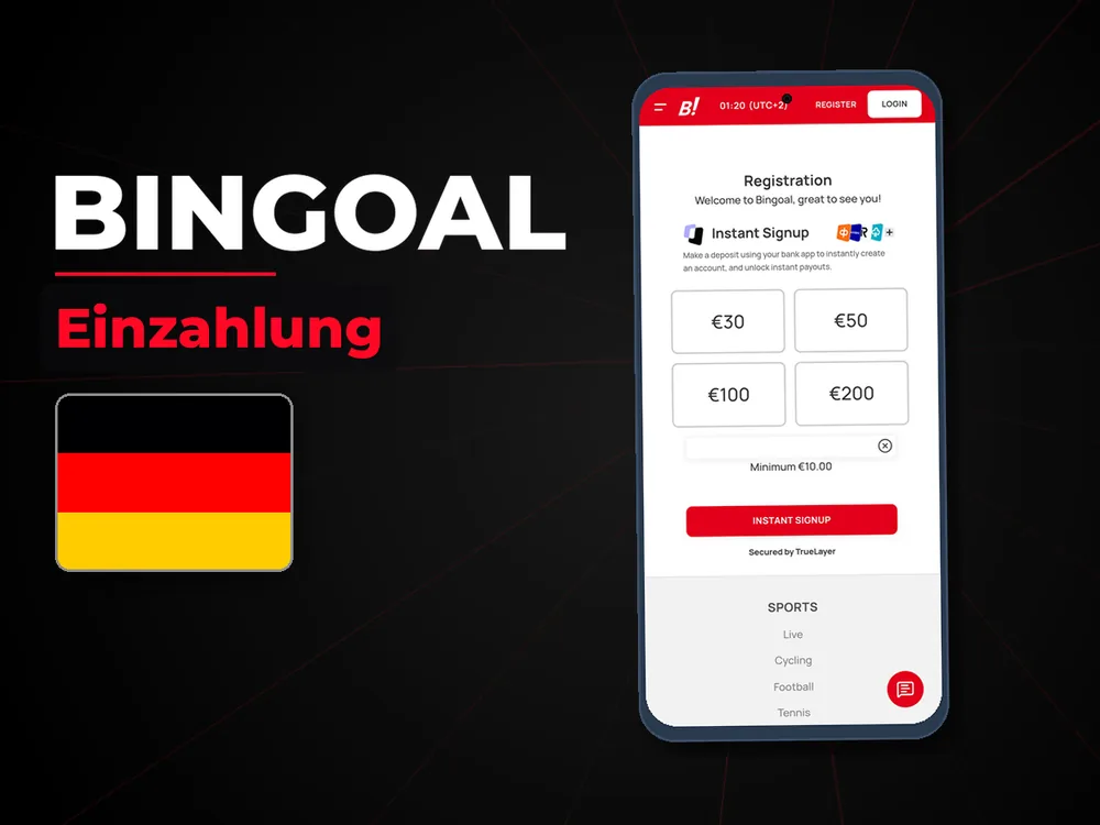 bingoal - Einzahlung